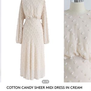 Chicwish off white dress!